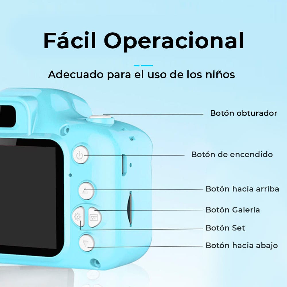 Mini Cámara Digital HD para niños